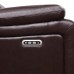Cicero Leather Power Reclining Chair - Brown